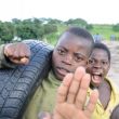 kinderen bij de haven in Mongu